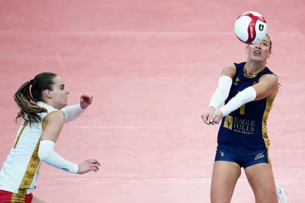 Volleyball, Frauen, EM, Montenegro - Frankreich