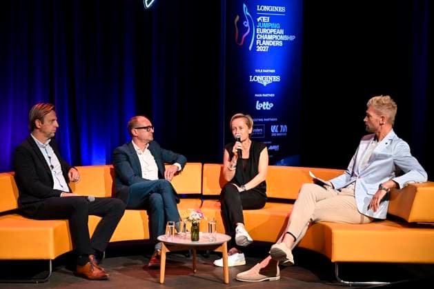 Pferdesport, Springreiten, EM 2027 in Waregem, Pressetermin