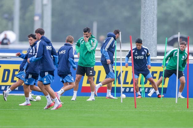 Fußball, 1. BL, FC Schalke 04, Training