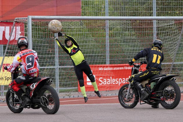 Motoball, 1. BL, 1. MBC 70/90 Halle - MSC Ubstadt-Weiher