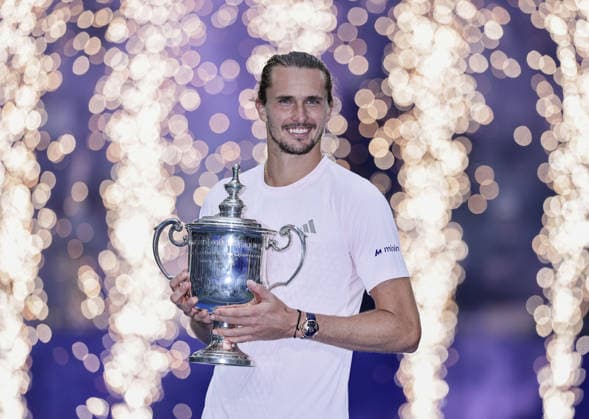 Tennis, US Open, Finale, Sieger Alexander Zverev