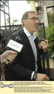 Fussball, Frankreich, Laurent Blanc am Sitz des franzoesischen Verbandes FFF