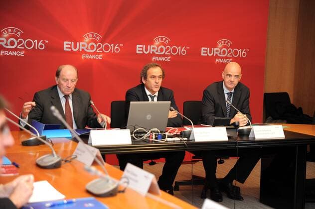 Fussball, PK der UEFA zur EURO 2016 in Frankreich