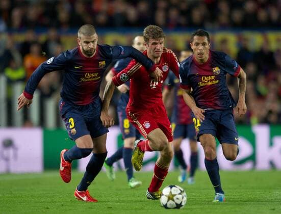 Fußball, Champions League, Historie, 2012-2013, FC Barcelona - Bayern München 0:3