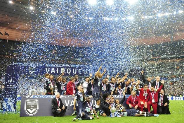 Fussball, Frankreich, Coupe de France, Girondins Bordeaux franzoesischer Pokalsieger