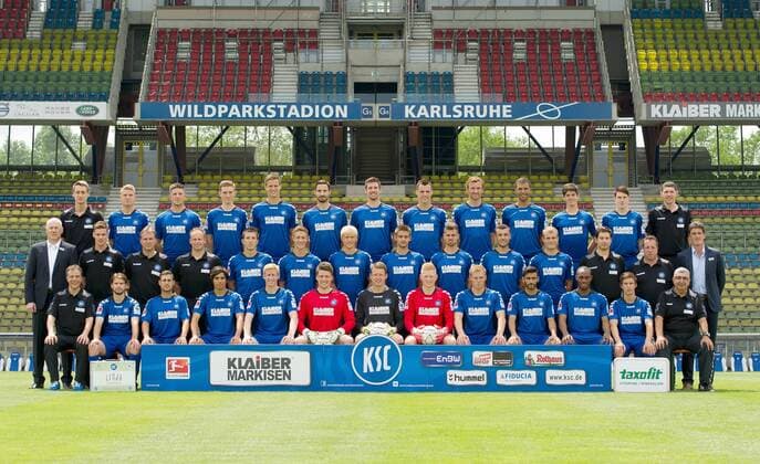 Fussball, 2. BL, Porträttermin Karlsruher SC