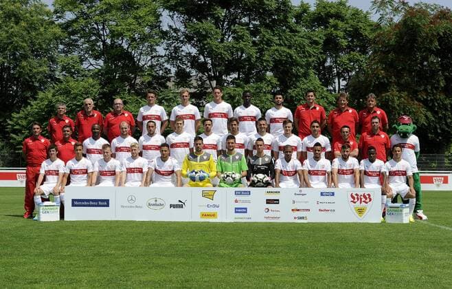 Fussball, Portraettermin VfB Stuttgart