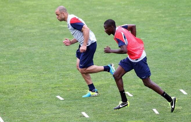Fussball, Frankreich Ligue 1 - Training Paris Saint Germain
