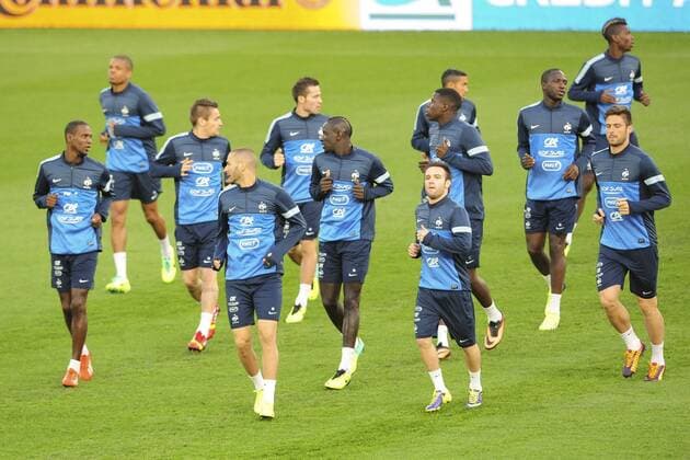 Fussball, WM Quali, Training Frankreich