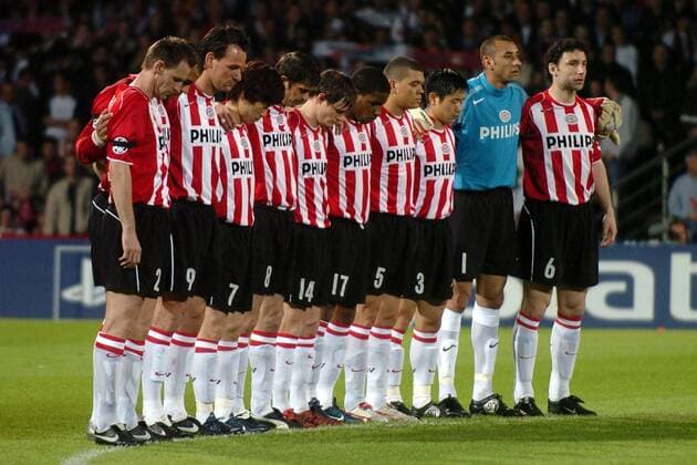 Fußball, Champions League, Olympique Lyon - PSV Eindhoven 1:1