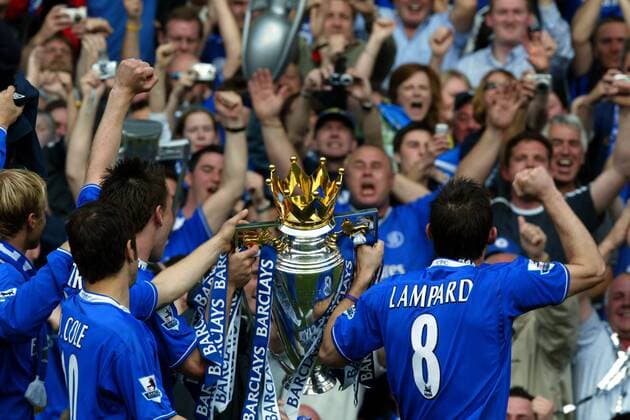 Fußball, England, Premier League, Chelsea feiert den Gewinn der Meisterschaft
