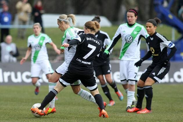 Fussball, Frauen-Bundesliga, 1. FFC Frankfurt - VfL Wolfsburg