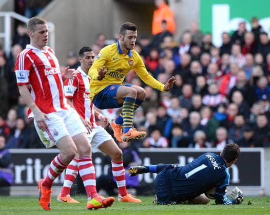Fussball, England, Stoke City - FC Arsenal