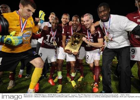 Fussball, Frankreich, Ligue 2, Der FC Metz feiert Zweitligameisterschaft und Aufstieg