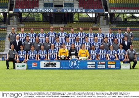 Fussball, 2. BL, Portraettermin Karlsruher SC