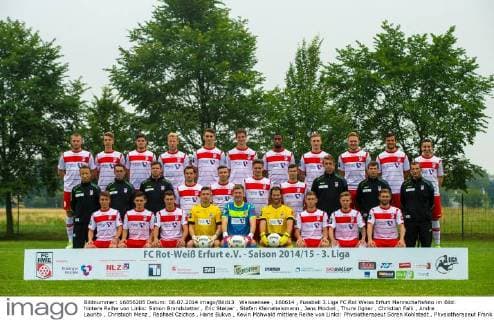 Fussball, 3. Liga, Porträttermin Rot Weiss Erfurt
