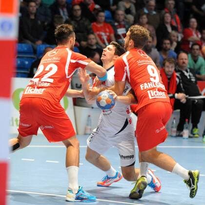 Handball, Bundesliga, MT Melsungen schlaegt HBW Balingen-Weilstetten