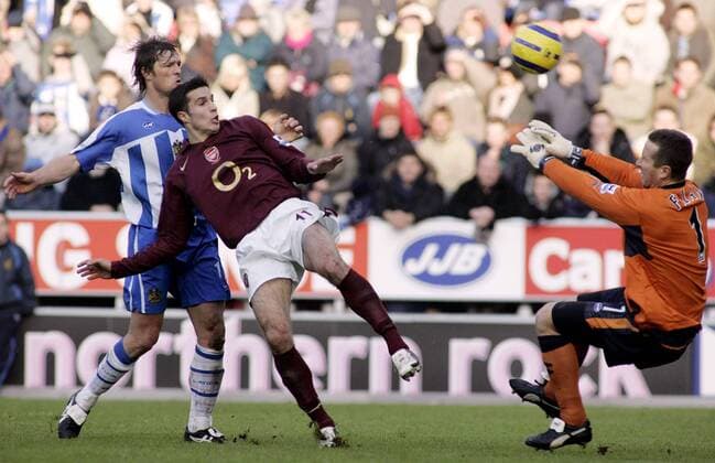 Fußball, England, Premier League, Wigan Athletic - Arsenal FC 2:3