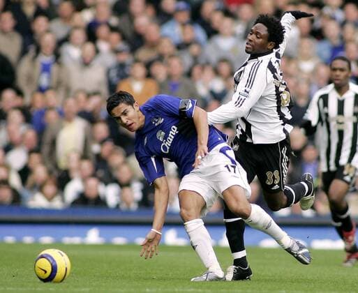 Fußball, England, Premier League. FC Everton - Newcastle United 1:0