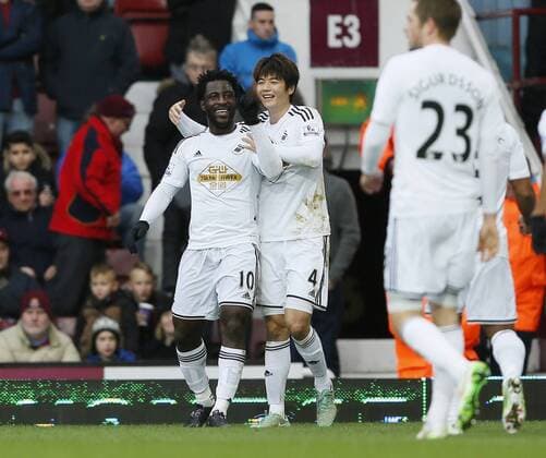 Fußball, England, Premiere League, West Ham United - Swansea City
