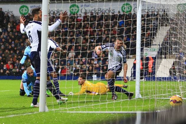 Fußball, England, Premier League, West Bromwich Albion - Manchester City