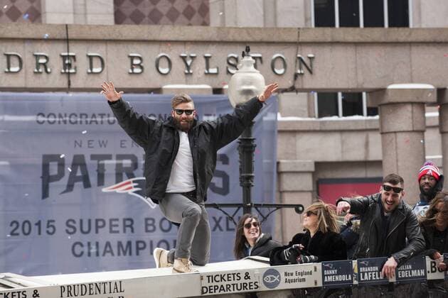 American Football, USA, NFL, Empfang der Super-Bowl-Sieger New England Patriots in Boston
