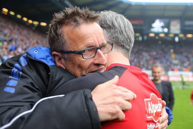 Fußball, 3. Liga, Arminia Bielefeld feiert Aufstieg in die 2. Bundesliga