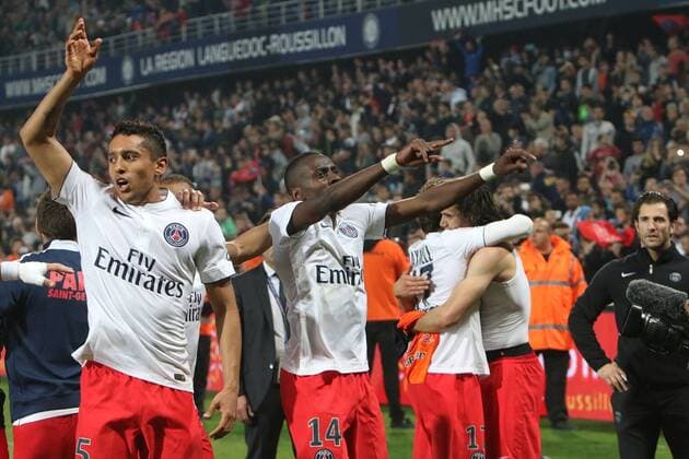 Fußball, Frankreich, Ligue 1, Paris St Germain feiert vorzeitig die Meisterschaft