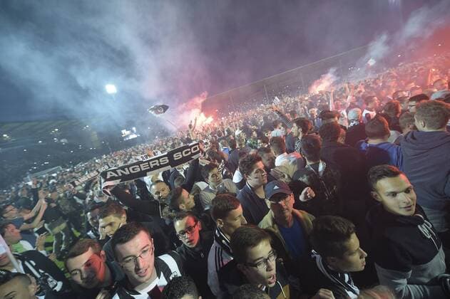Fußball, Frankreich, Angers feiert Aufstieg in die Ligue 1