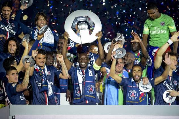 Fußball, Frankreich, Ligue 1, Paris St Germain, PSG feiert 5. französische Meisterschaft