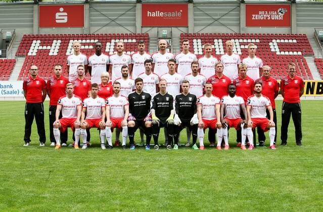 Fußball, 3. Liga, Hallescher FC - Porträttermin