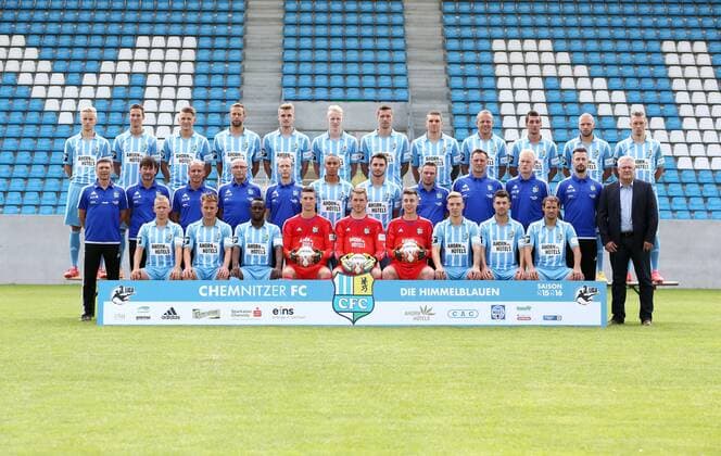 Fußball, 3. Liga, Porträttermin Chemnitzer FC