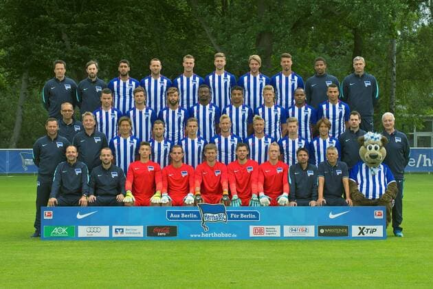 Fußball, 1. BL, Hertha BSC Porträttermin