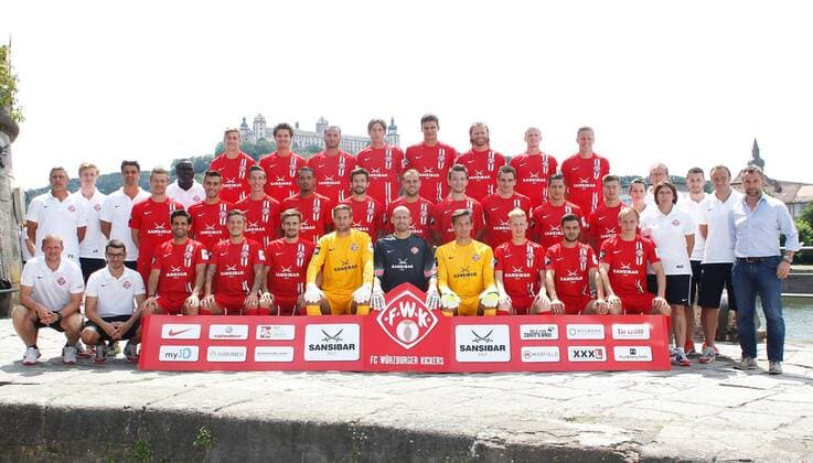 Fußball, 3. Liga, Porträttermin Würzburger Kickers