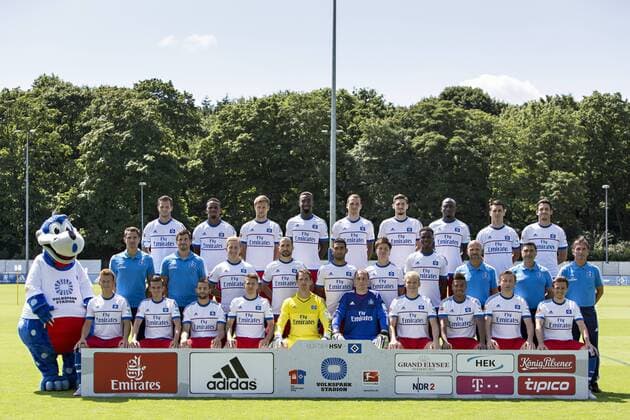 Fußball, Porträttermin Hamburger SV