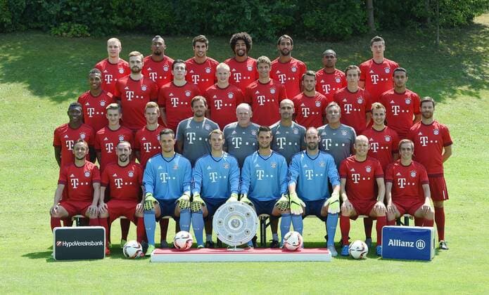 Fußball, 1. BL, FC Bayern München Porträttermin