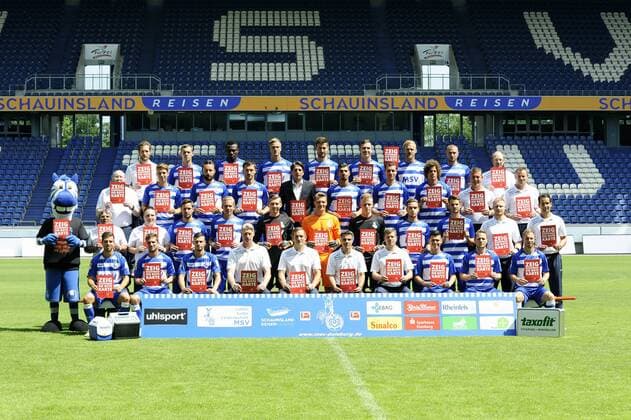 Fußball, 2. BL, Porträttermin MSV Duisburg