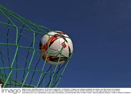 Symbolfoto Fußball zum Bundesligastart - Adidas Torfabrik im Tornetz