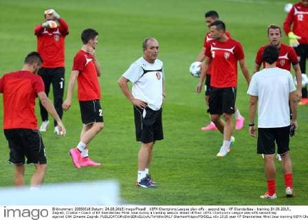 Fußball, Champions League Playoff, Training KF Skenderbeu in Zagreb