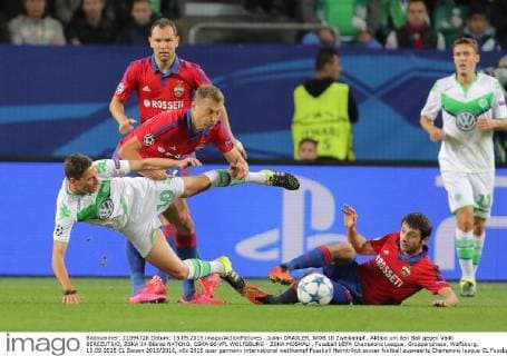 Fußball, Champions League, VfL Wolfsburg - ZSKA Moskau
