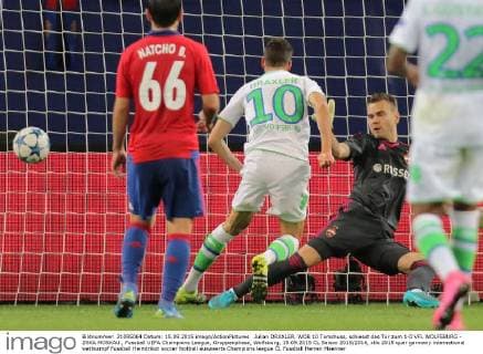 Fußball, Champions League, Draxler schießt Wolfsburg gegen Moskau in Führung