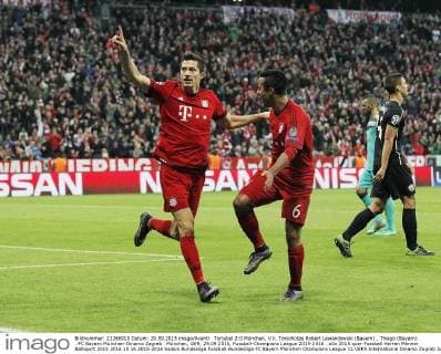 Fußball, Champions League, Robert Lewandowski mit Dreierpack gegen Dinamo Zagreb