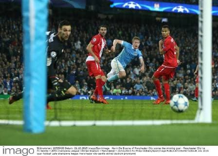 Fußball, Champions League, Kevin de Bruyne schießt Manchester City zum Sieg