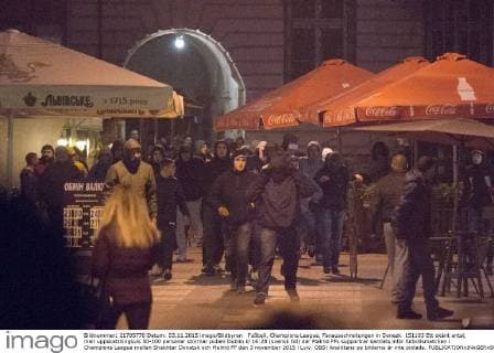 Fußball, Champions League, Fanausschreitungen in Donezk