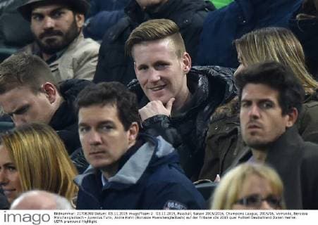 Fußball, Champions League, Andre Hahn auf der Tribüne in Mönchengladbach