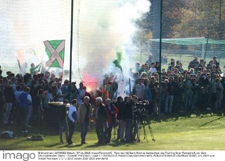 Fußball, Frankreich, Fans beim Training beim AS Saint Etienne