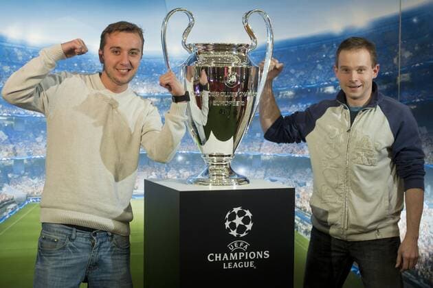 Fußball, Champions League Pokal in Prag