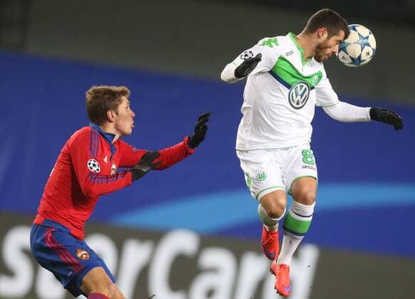 Fußball, Champions League, ZSKA Moskau - VfL Wolfsburg