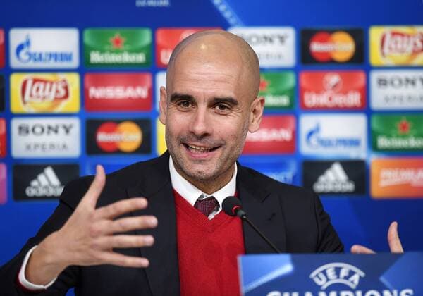 Fußball, Champions League, Pep Guardiola - PK FC Bayern München in Turin