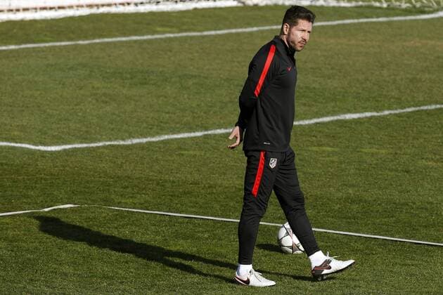 Fußball, Champions League, Atletico Madrid Training